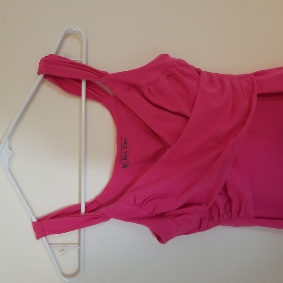 Pink Mini Dress with Built-in Cami Bra - Picture 2 of 10
